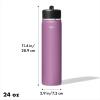 imageOXO Strive 24oz Wide Mouth Water Bottle with Straw Lid  AquamarineAmethyst