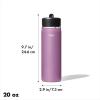imageOXO Strive 24oz Wide Mouth Water Bottle with Straw Lid  AquamarineAmethyst