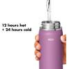 imageOXO Strive 24oz Wide Mouth Water Bottle with Straw Lid  AquamarineAmethyst