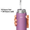 imageOXO Strive 24oz Wide Mouth Water Bottle with Straw Lid  AquamarineAmethyst