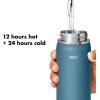 imageOXO Strive 24oz Wide Mouth Water Bottle with Straw Lid  AquamarineAquamarine