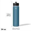 imageOXO Strive 24oz Wide Mouth Water Bottle with Straw Lid  AquamarineAquamarine