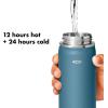 imageOXO Strive 24oz Wide Mouth Water Bottle with Straw Lid  AquamarineAquamarine