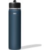 imageOXO Strive 24oz Wide Mouth Water Bottle with Straw Lid  AquamarineDark Cobalt