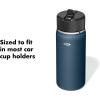 imageOXO Strive 24oz Wide Mouth Water Bottle with Straw Lid  AquamarineDark Cobalt