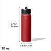 imageOXO Strive 24oz Wide Mouth Water Bottle with Straw Lid  AquamarineGarnet