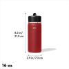 imageOXO Strive 24oz Wide Mouth Water Bottle with Straw Lid  AquamarineGarnet