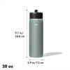 imageOXO Strive 24oz Wide Mouth Water Bottle with Straw Lid  AquamarineJade