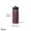 imageOXO Strive 24oz Wide Mouth Water Bottle with Straw Lid  AquamarinePurple Garnet