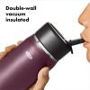 imageOXO Strive 24oz Wide Mouth Water Bottle with Straw Lid  AquamarinePurple Garnet