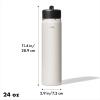 imageOXO Strive 24oz Wide Mouth Water Bottle with Straw Lid  AquamarineQuartz