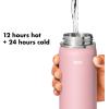 imageOXO Strive 24oz Wide Mouth Water Bottle with Straw Lid  AquamarineRose Quartz