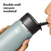 imageOXO Strive 24oz Wide Mouth Water Bottle with Straw Lid  AquamarineSlate
