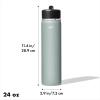 imageOXO Strive 24oz Wide Mouth Water Bottle with Straw Lid  AquamarineSlate