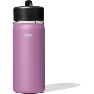 imageOXO Strive 24oz Wide Mouth Water Bottle with Straw Lid  AquamarineAmethyst