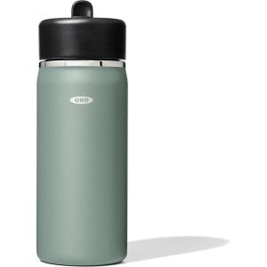 imageOXO Strive 24oz Wide Mouth Water Bottle with Straw Lid  AquamarineJade