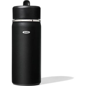 imageOXO Strive 24oz Wide Mouth Water Bottle with Straw Lid  AquamarineOnyx