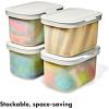 image:imageOXO Pet Multipurpose Container Storage bins with Lid For Dog Toys Removable Hinged Lid For Easy Cleaning Stackable SpaceSaving Dog Storage Organizer 56 Qt  53 Liters