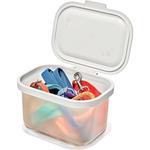 image:imageOXO Pet Multipurpose Container Storage bins with Lid For Dog Toys Removable Hinged Lid For Easy Cleaning Stackable SpaceSaving Dog Storage Organizer 56 Qt  53 Liters