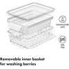 image:imageOXO Good Grips Produce Saver Root Vegetable Bin with Lid 5 lb Capacity Potato and Onion Storage for Pantry Stackable Vegetable Storage ContainerBerry Keeper