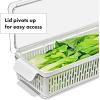 image:imageOXO Good Grips Produce Saver Root Vegetable Bin with Lid 5 lb Capacity Potato and Onion Storage for Pantry Stackable Vegetable Storage ContainerLong Bin