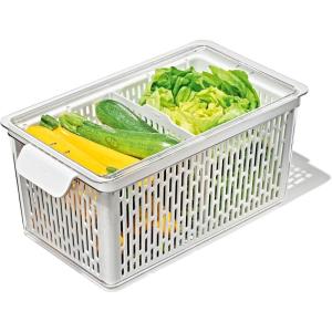 image:imageOXO Good Grips Produce Saver Root Vegetable Bin with Lid 5 lb Capacity Potato and Onion Storage for Pantry Stackable Vegetable Storage ContainerLarge Bin