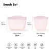 image:imageOXO Tot Silicone Reusable Bags  2 Piece Cup Set  Opal and BlossomBlossom